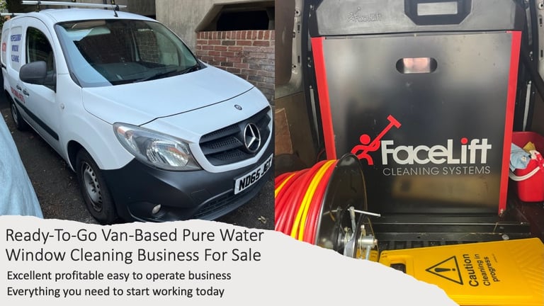 image for *** REDUCED *** - Van based pure water window cleaning business ready to go complete setup