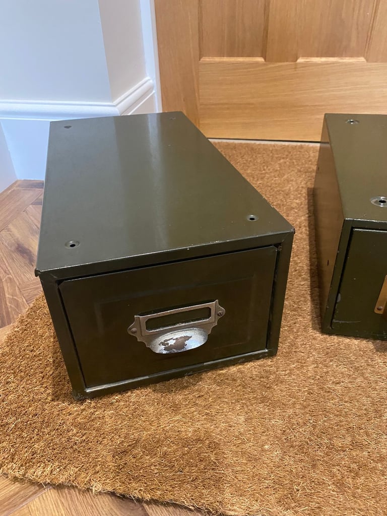 3 x Vintage Postcard Drawers - ideal for storage