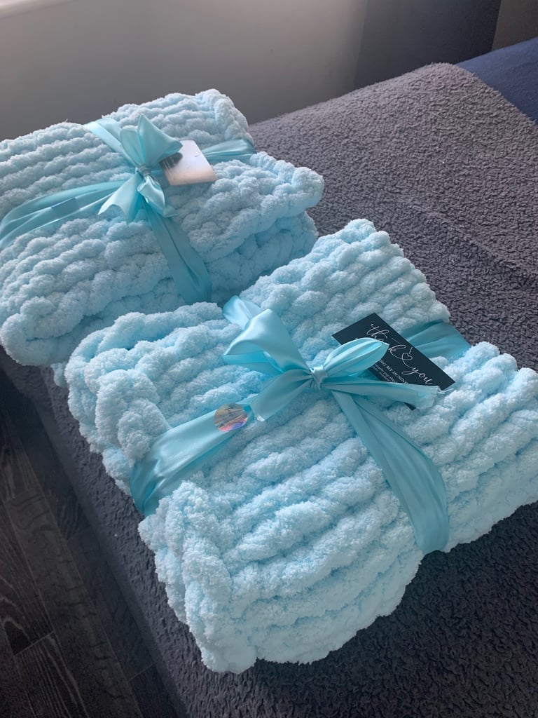  baby blankets hand knitted 