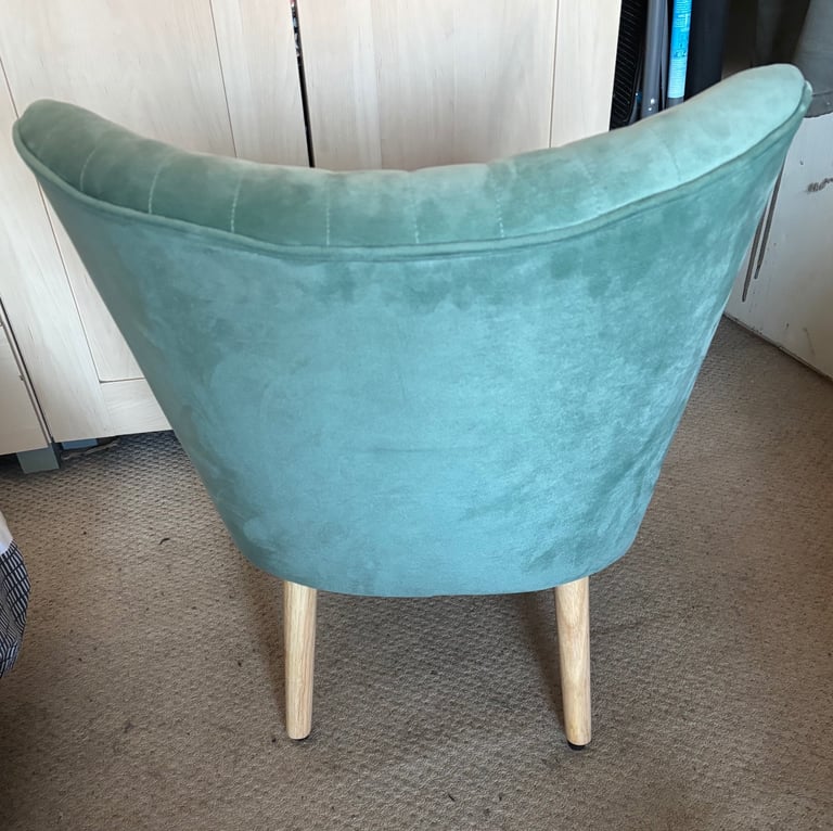 Selling 2 - Green Velvet Accent Chairs