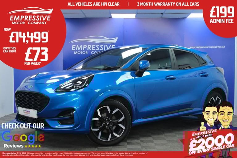 image for 2020 70 FORD PUMA 1.0T ECOBOOST MHEV ST-LINE X SUV 5DR PETROL MANUAL EURO 6 (S/S