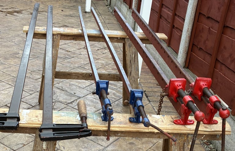 3 Pairs (Set Of 2) Of Sash Clamps T Bar Heavy Duty