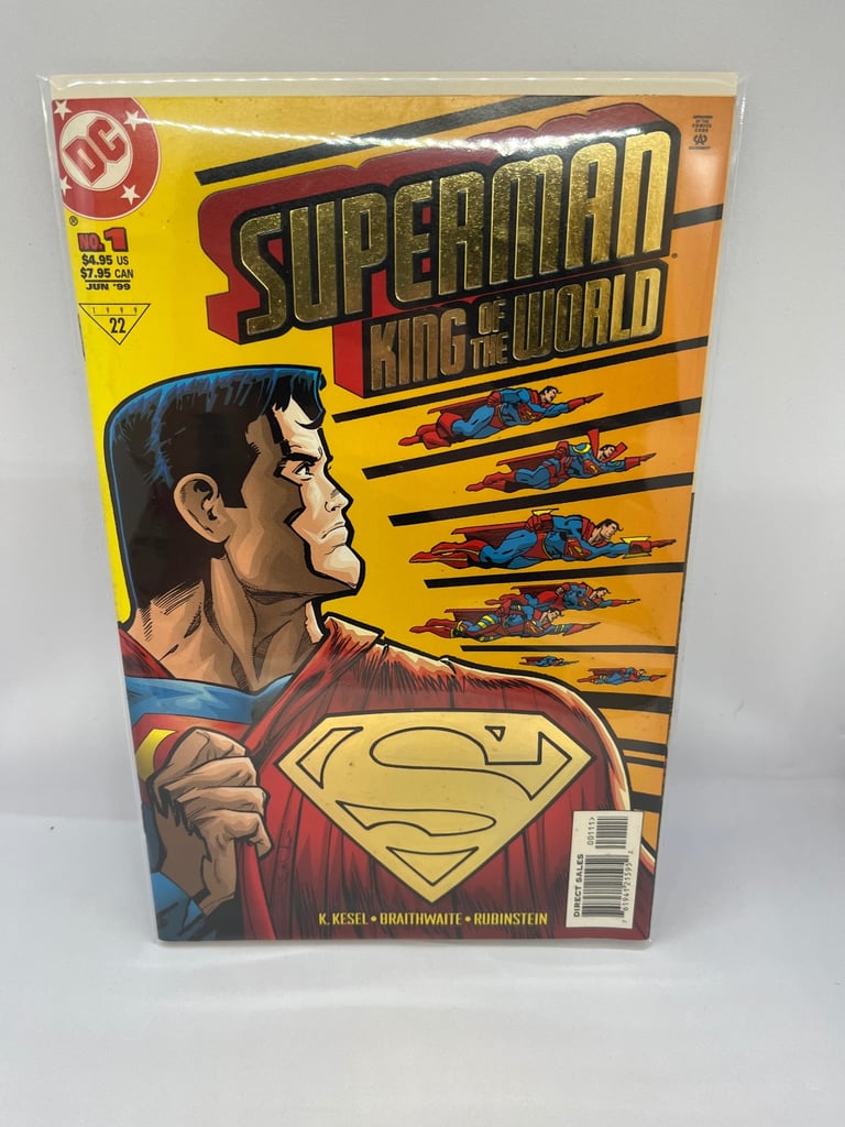 image for DC Superman: King of the World Issue #1 Gold Edition Enhanced Card Stock Cover