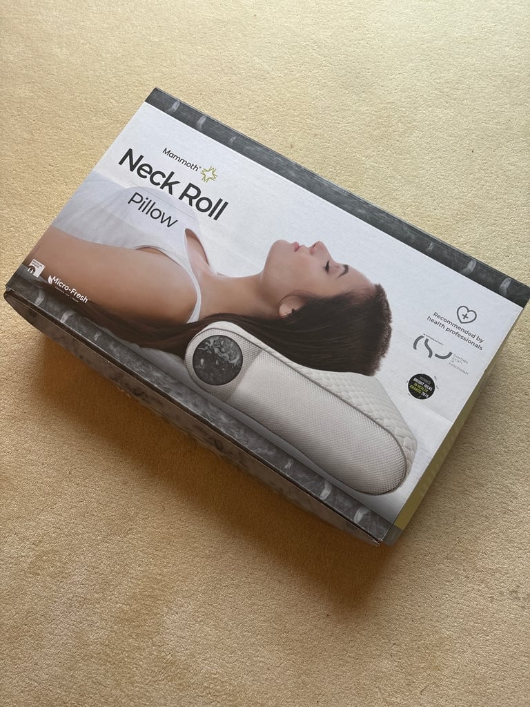 Neck Roll Pillow for neck pain  retail at £69.99