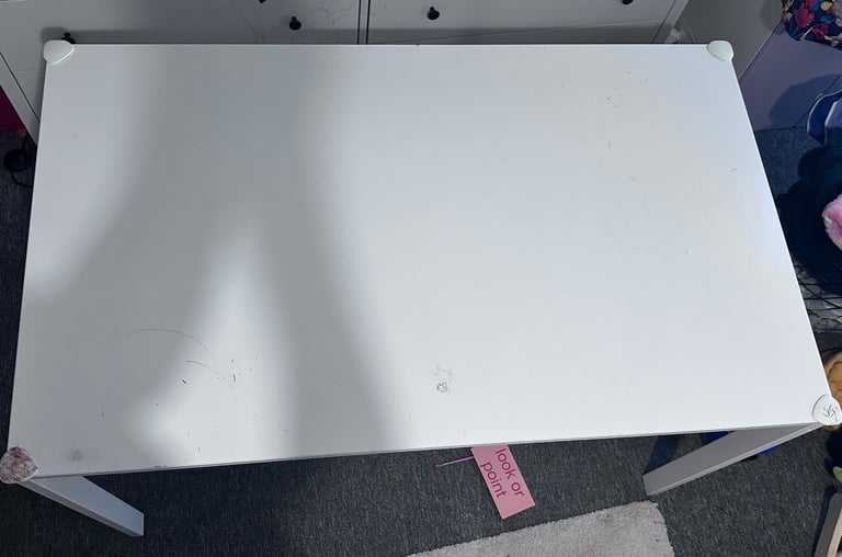 White Table with 2 Stackable Chairs – Sturdy & Easy to Clean