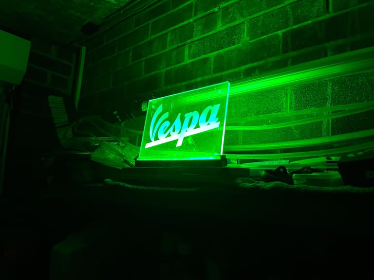 Vespa display sign