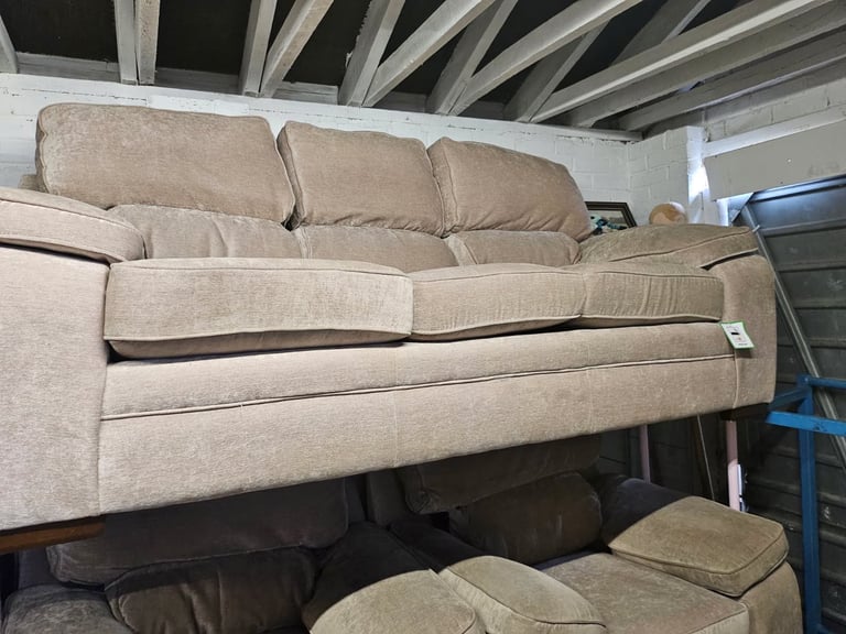 image for New next beige 3 seater sofa 200