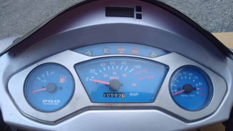 PGO, T-REX moped scooter, 50cc, 2000, complete motor/gearbox/wheel. Fully working.