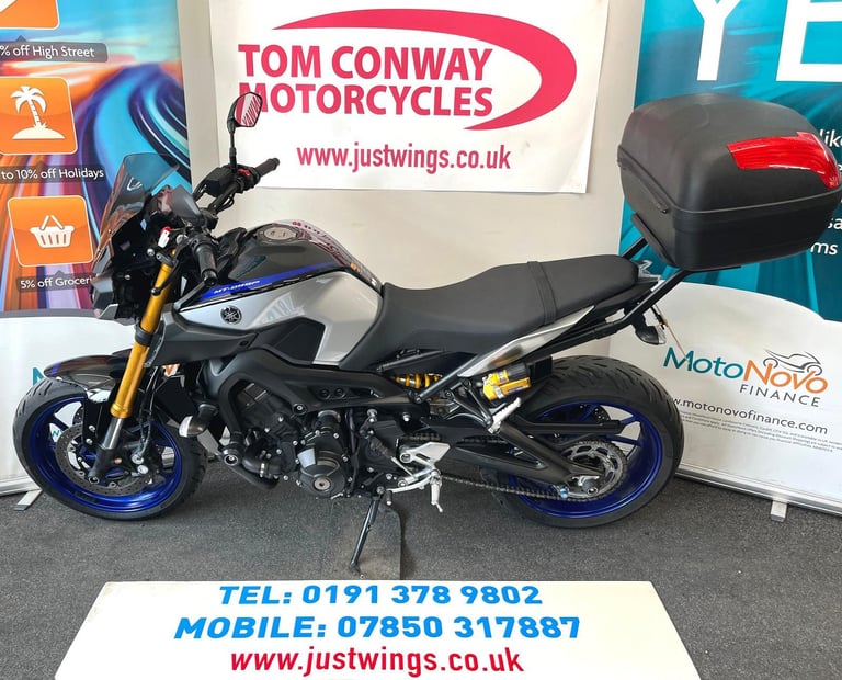 YAMAHA MT-09 SP, 2019(19), 3 OWNERS, 17,574 MILES, FSH, SUPERB CONDITION, £6995