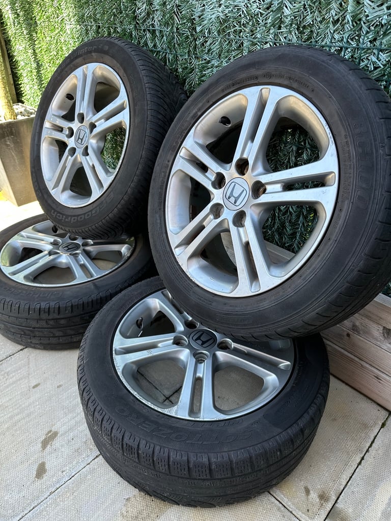 Honda Wheels 16” Good Condition With Tyres 