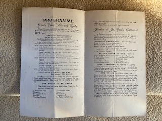 1935 silver jubilee programmes