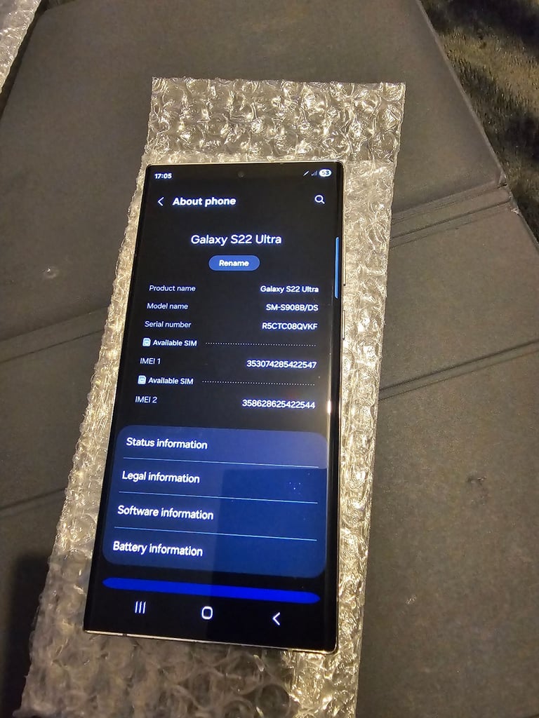 Samsung s22 ultra 5g 128gb dual sim unlocked £230