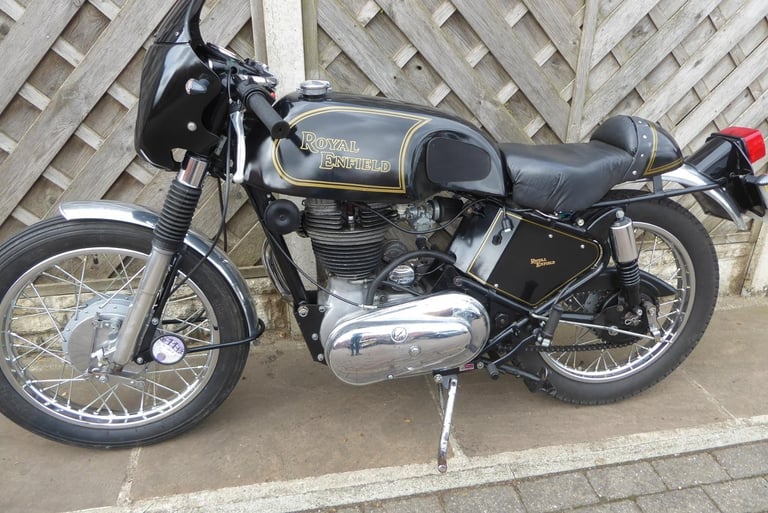ROYAL ENFIELD CAFE RACER 350 J REG REAR SETS SINGLE SEAT 1 YEARS MOT