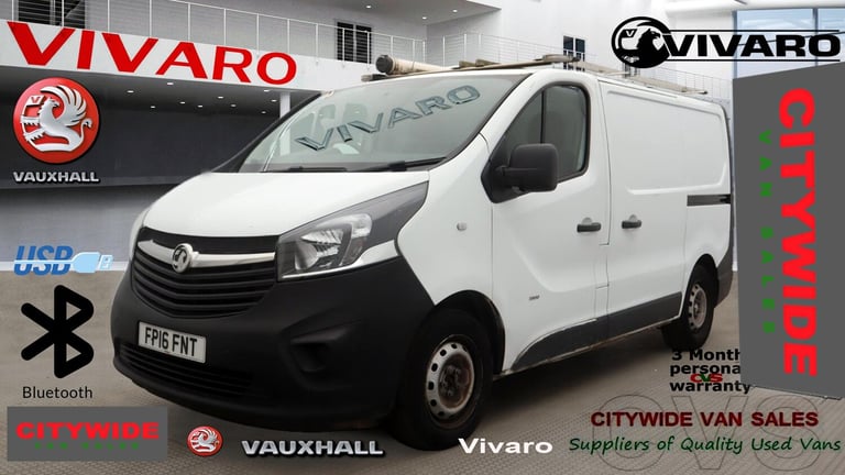 2016 Vauxhall Vivaro 2900 1.6CDTI 90PS ecoFLEX H1 Van NO VAT PANEL VAN Diesel Manual
