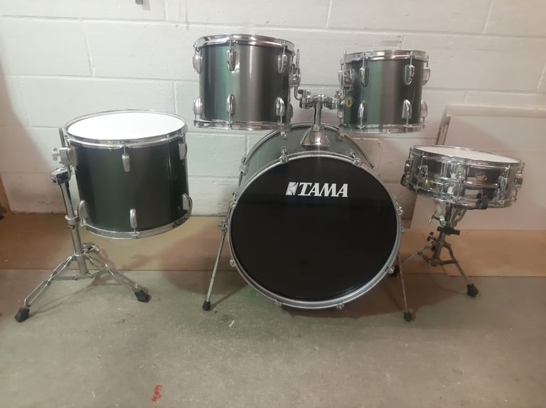 image for Tama Swingstar Deep Forest Green Drum Kit 22in Bass ~ Drums Only ~ £250 ono