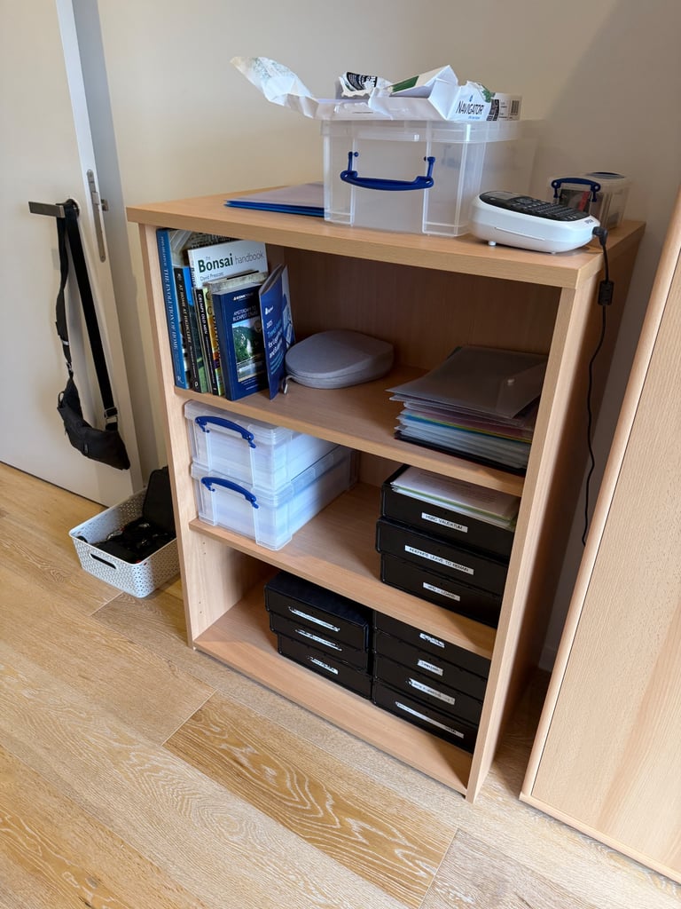 FREE DELIVERY BIRCH STORAGE BOOKCASE GREAT CONDITION