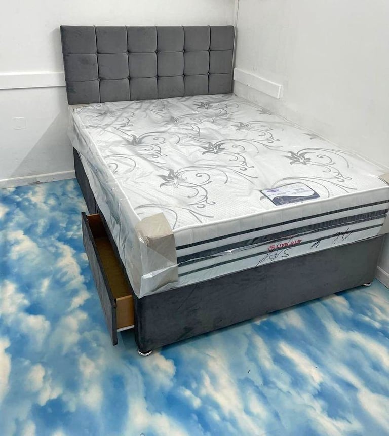 image for ** Divan Bed with Storage Drawers – 30% OFF | Free UK Delivery 💷 **