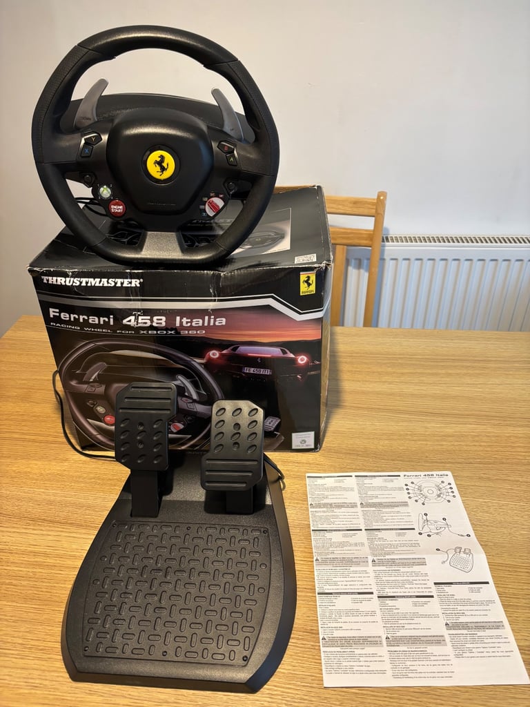 Thrustmaster Ferrari 458 Italia Racing Wheel for Xbox 360
