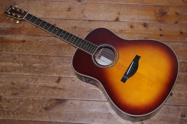 Yamaha LL TA Transacoustic dreadnought electro acoustic with rigid Yamaha gig bag