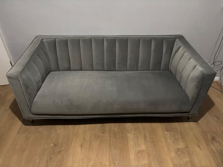image for Bellamy velvet 2 seater sofa and snuggle chair