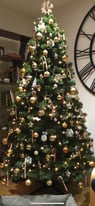 Christmas tree 6ft & decorations 
