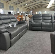 Free delivery 3 and 2 Seater Faux Leather Recliner Sofa Set Available in Different Color Options