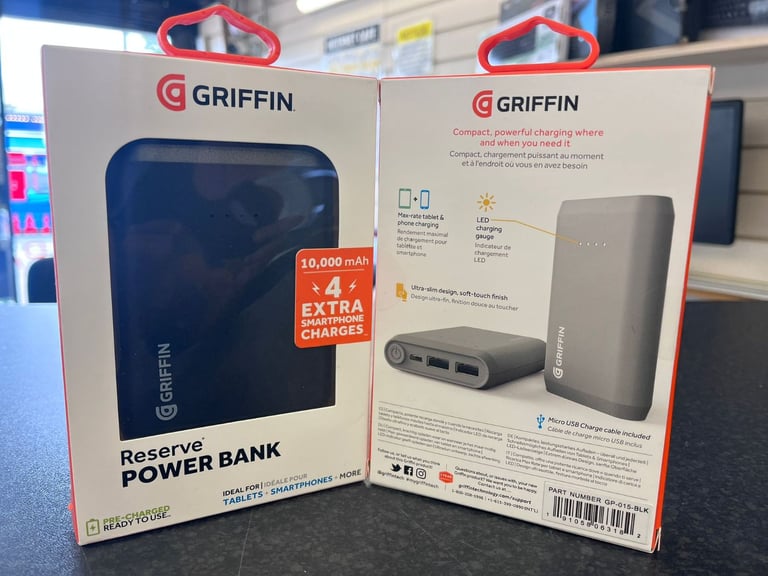 Griffin Power Bank 10000mah Ideal for tablets, smart phones and more