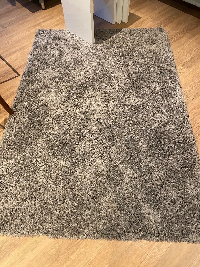 Ikea rug high pile 133x195 grey | in London | Gumtree