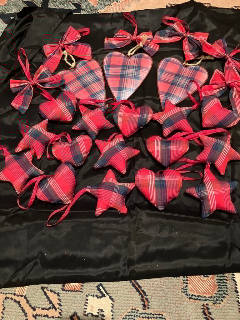image for 24 Red Tarten M&S Christmas Decorations 