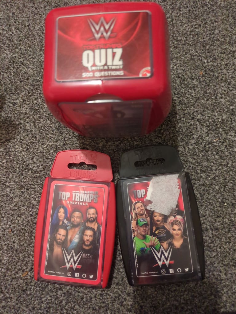 image for 3 tops trumps WWE games