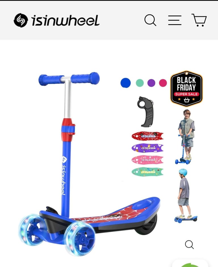 image for Isinwheel 2-1 mini spider electric scooter