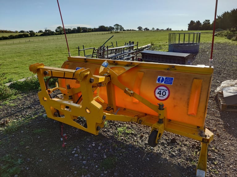 2017 Econ Snow Plough For Truck Telehandler Tractor c/w storage frame