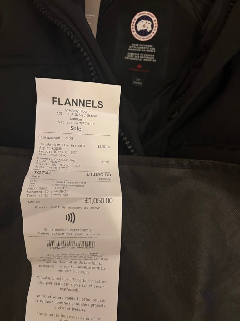  Canada Goose Macmillan Parka Down Padde