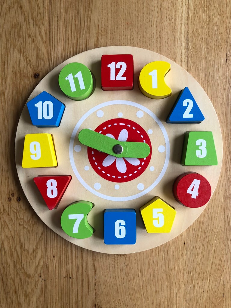 Wooden puzzle clock