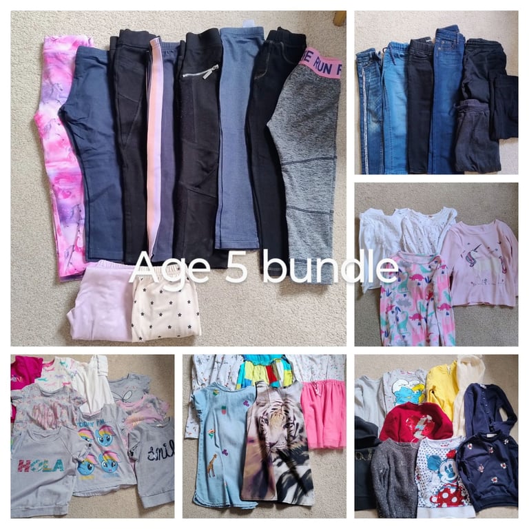 Age 5 girls Clothes bundle Clothing Job Lot 