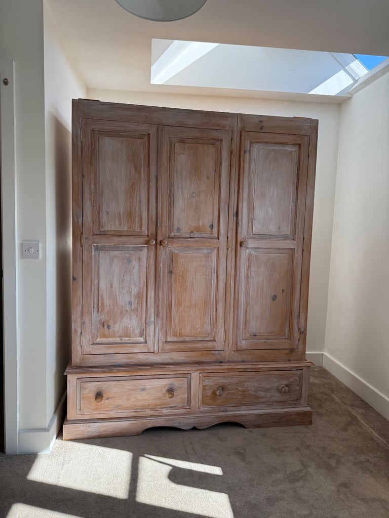 Vintage wood wardrobe 
