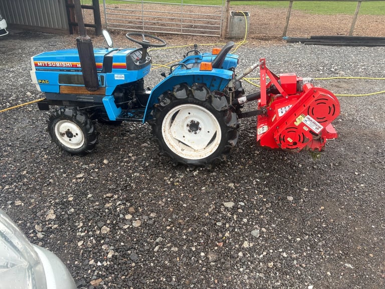 image for Mitsubishi compact tractor and flail