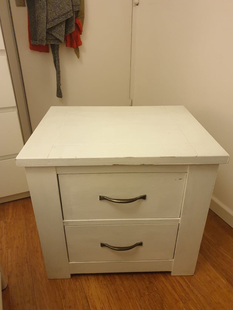 image for Solid wood bedside table