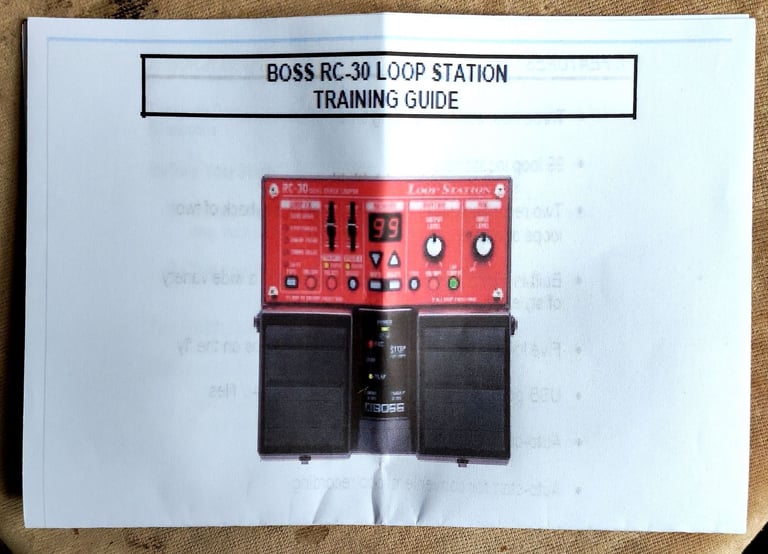 Roland BOSS RC30 Dual track loop station in AS NEW condition