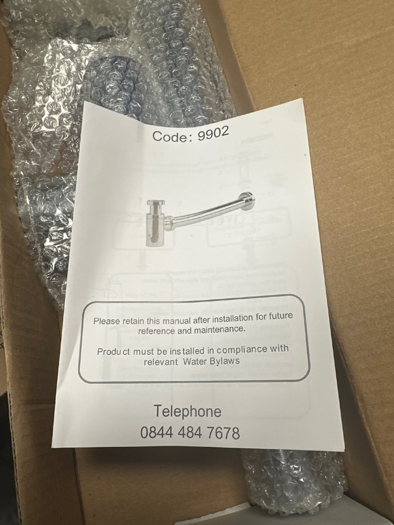 Plumbing minimalist bottle trap brand new sink plumber basin 