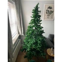 7ft green artificial Christmas tree 