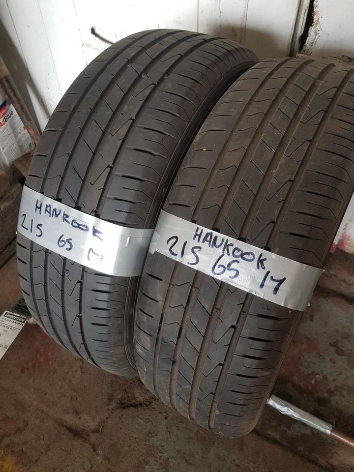 215 65 17 Hankook Tyres Matching pair ONLY £70fitted and balanced open 7 days a week 