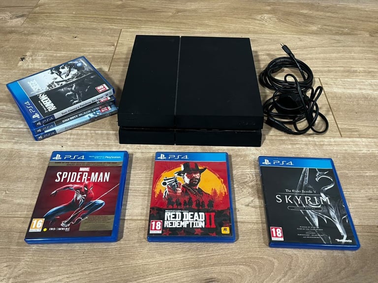 image for PS4 EXCELLENT CONDITION - Includes 6 Games (Spider-Man, Red Dead Redemption...)