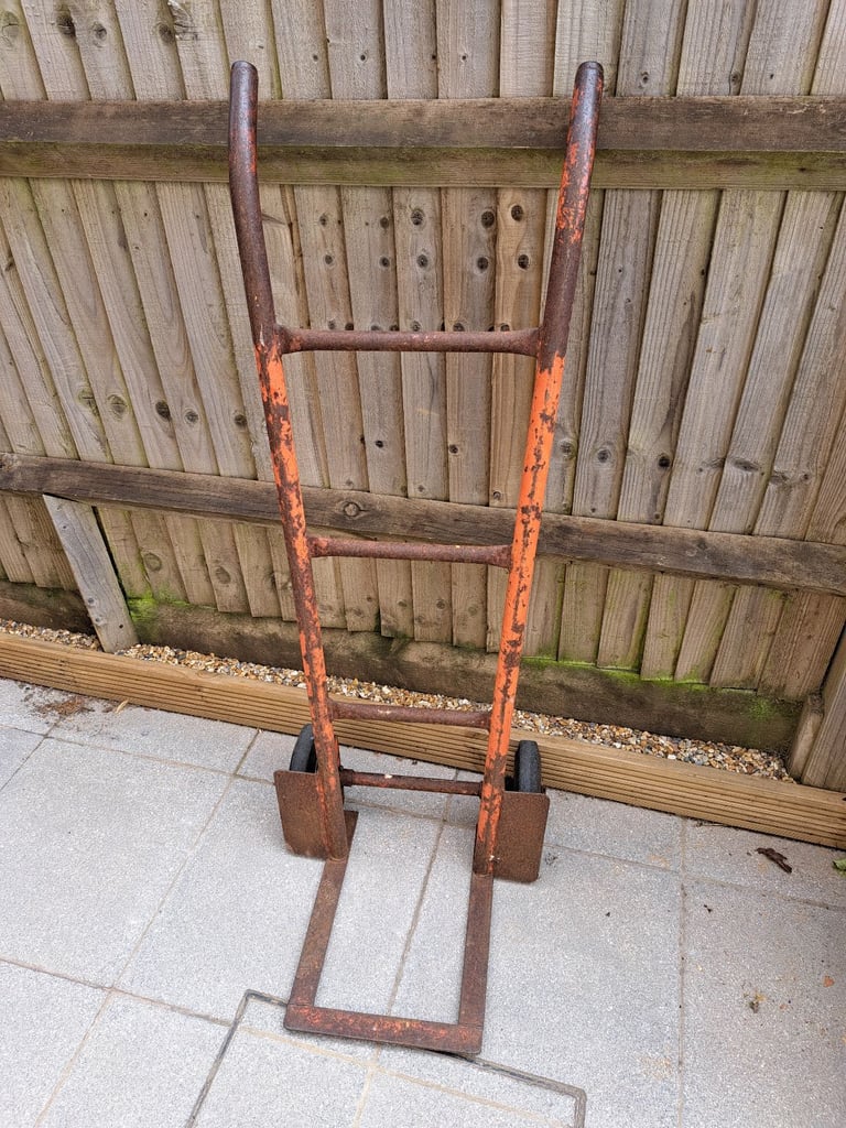 image for VINTAGE HEAVY DUTY SACK TRUCK railway/industrial?