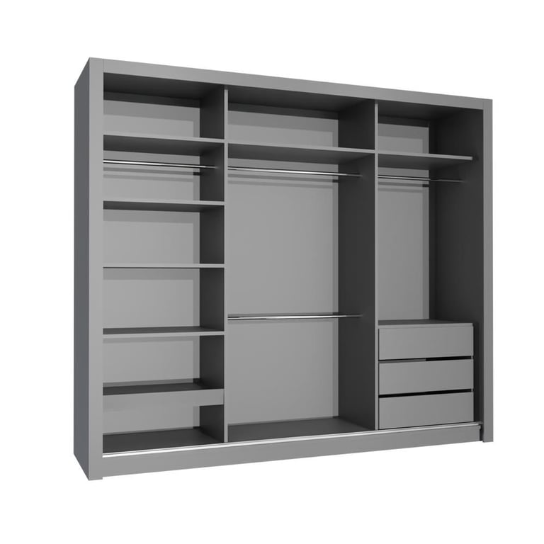 High-Quality Sliding Mirror Door Wardrobe – Ideal for Small & Large Spaces