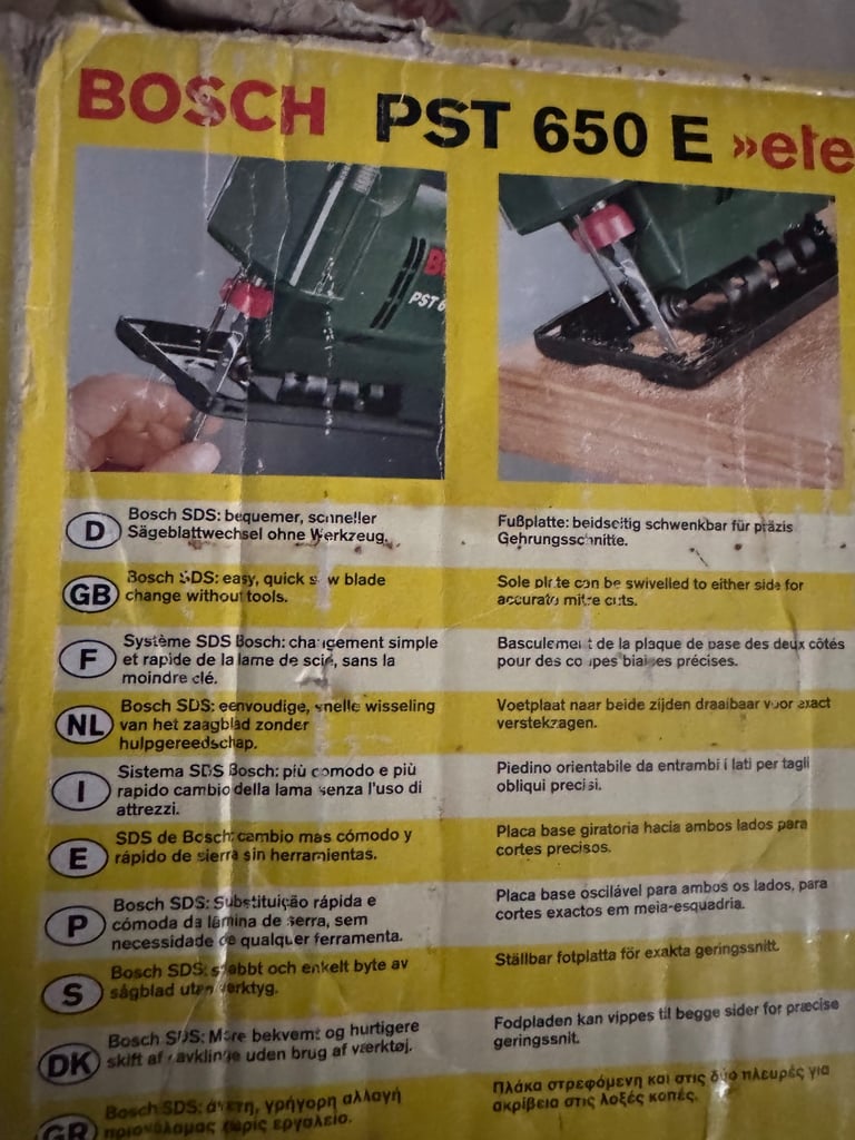 Bosch jigsaw PST 650 230v 450w