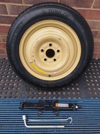 HONDA CIVIC, CR-V, FR-V, HR-V, 15" SPACE SAVER SPARE WHEEL 135/90D15 JACK/BRACE