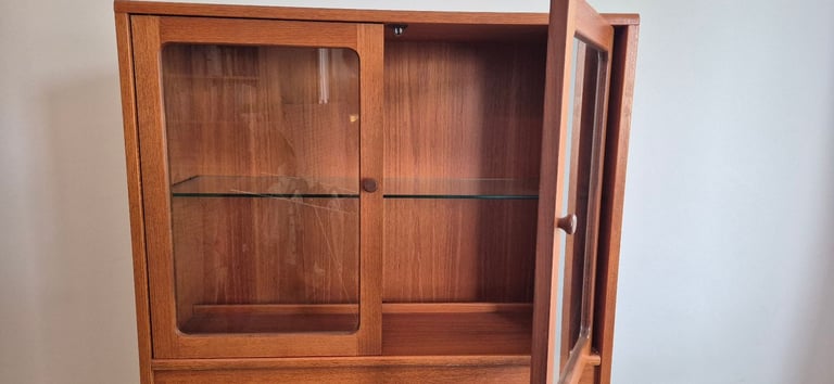 Mid-Century Style Teak Cabinet / Bookcase
