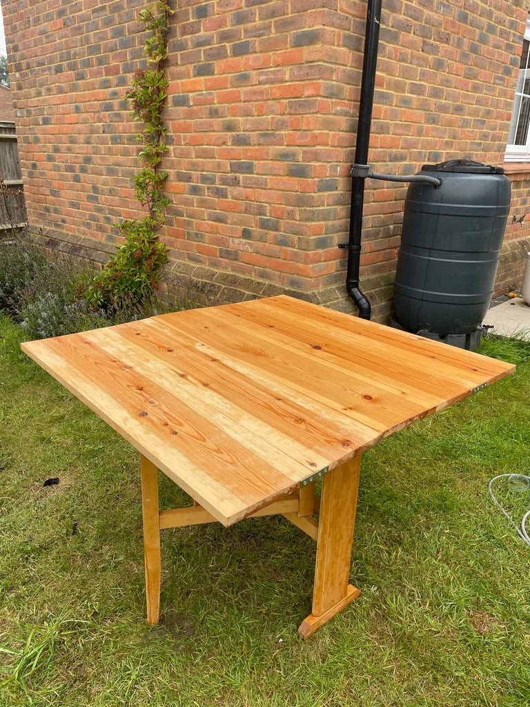 image for Gatefold Table - Upholstered Wooden