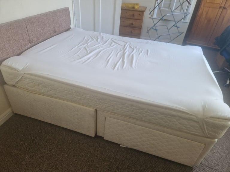 image for Queen size bed with storage and memory mattress